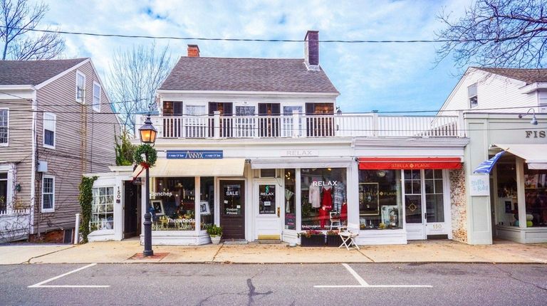 The foundation of this circa-1810 mixed-use building in