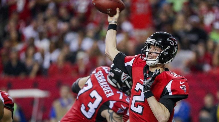 Falcons quarterback Matt Ryan in action during the