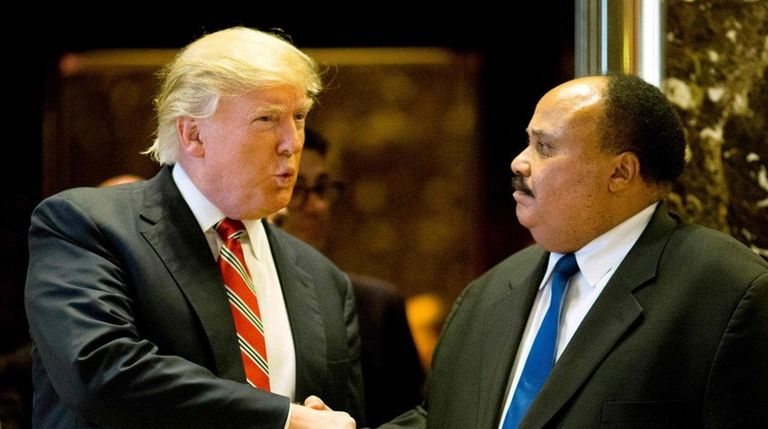 Donald Trump meets with Martin Luther King III