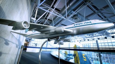 A large model of 747 Pan Am jet