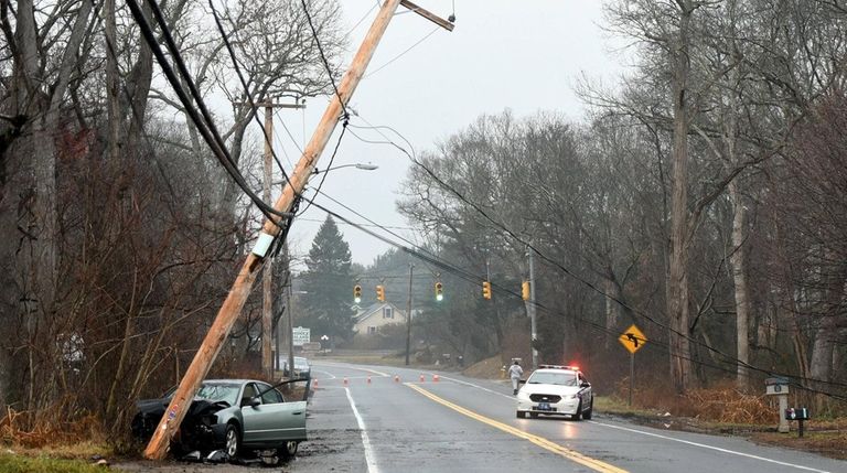 Suffolk County police say a woman impaired by