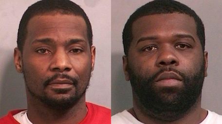 Hyson Mency, 40, of Hempstead, left, and Anthony