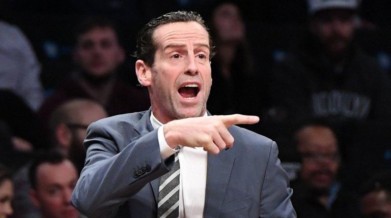 Nets coach Kenny Atkinson in a game against