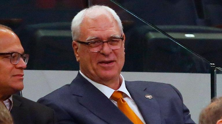 Phil Jackson of the New York Knicks watches