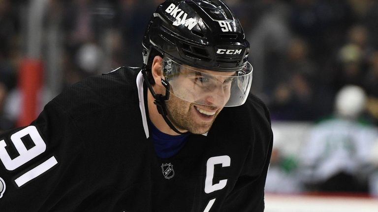 Islanders center John Tavares, who had two