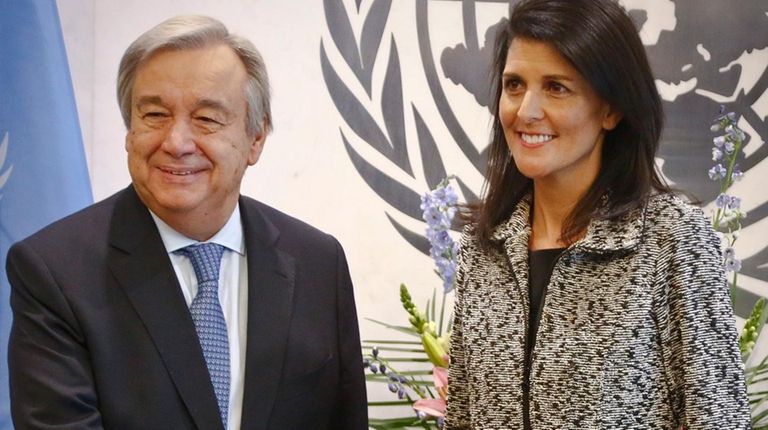 Nikki Haley, on her first day as the