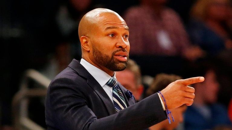 Head coach Derek Fisher of the New York