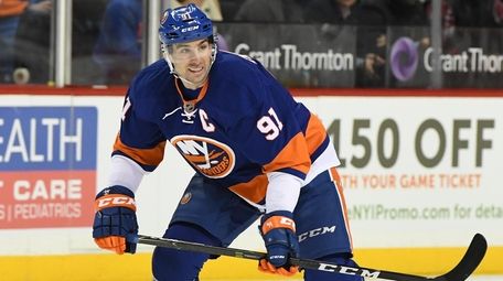 New York Islanders center John Tavares skates against