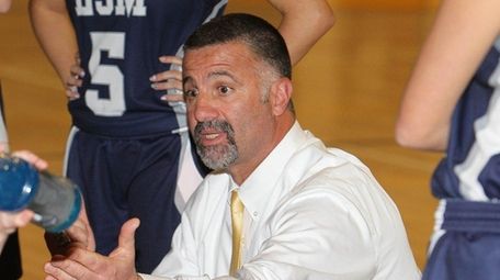 Steve Giacolone, the Eastport-South Manor girls basketball coach