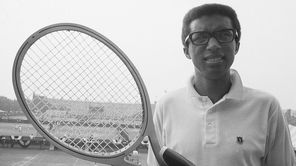 Arthur Ashe at Forest Hills, N.Y., on Aug.