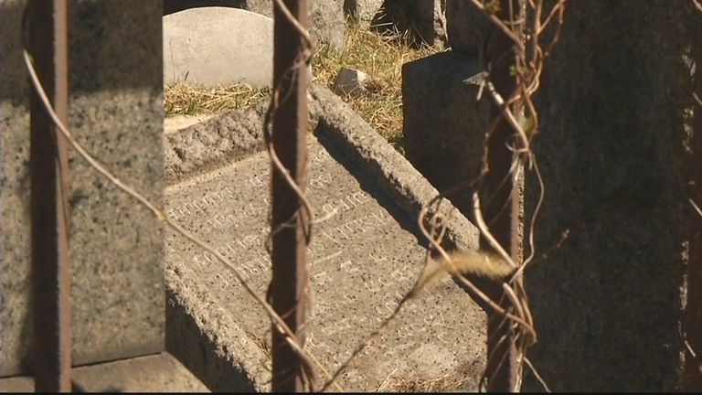 Police have ruled out vandalism after five tombstones
