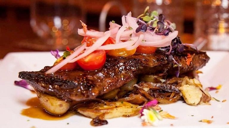The grilled skirt steak at Our Table in