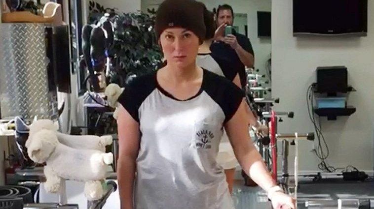 Edyta Regnowski, 35, of Bayville at physical therapy