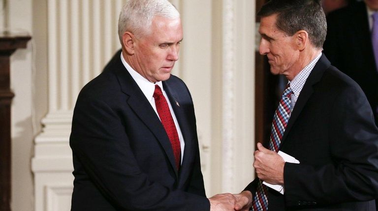 Vice President Mike Pence with ex-National Security adviser