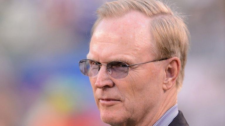 Giants owner John Mara looks on during pregame