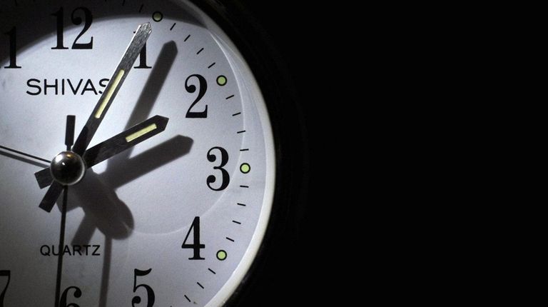 An alarm clock.