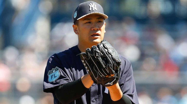 Masahiro Tanaka #19 of the New York Yankees