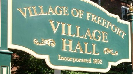 Freeport Village Hall is shown in this undated
