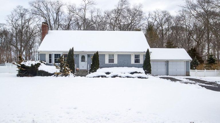 This three-bedroom, two-bath cape in Aquebogue is on