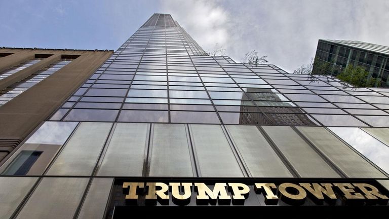 Trump Tower in Manhattan is pictured in a