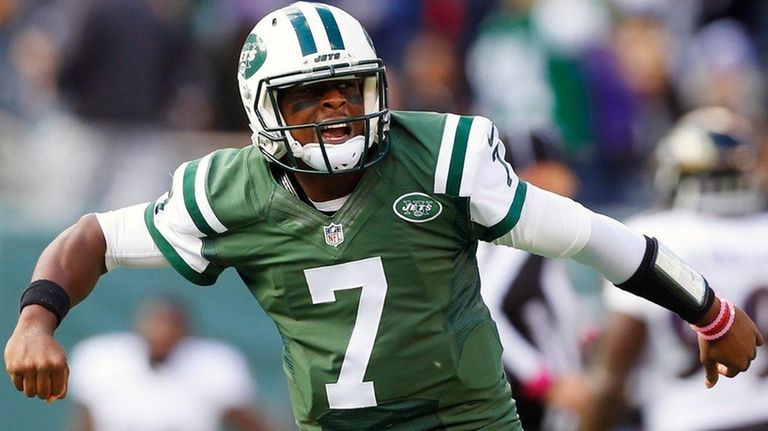 Geno Smith after throwing a touchdown pass in