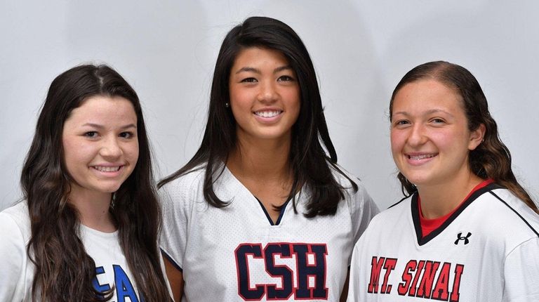Sarah Reznick of Long Beach, left, Abbey Ngai