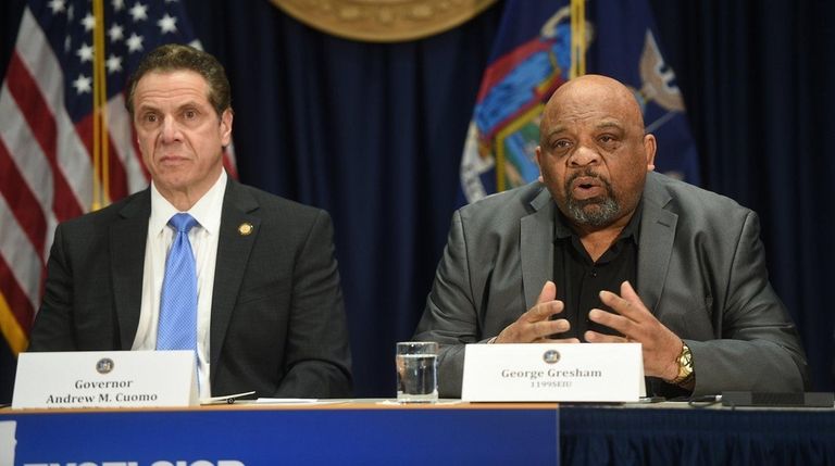 New York Gov. Andrew M. Cuomo joined by