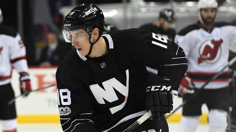 New York Islanders right wing Ryan Strome skates