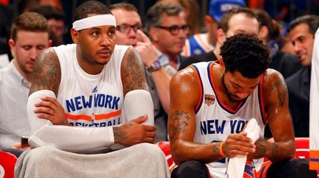 Carmelo Anthony, Derrick Rose don't sound ready to fully ...