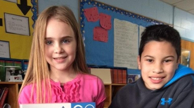 Kidsday reporters Anna Goodman and Dante Salgado with