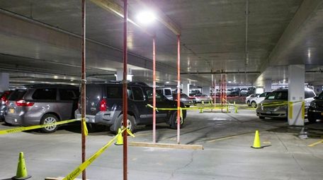 The Town of Oyster Bay parking facility, which
