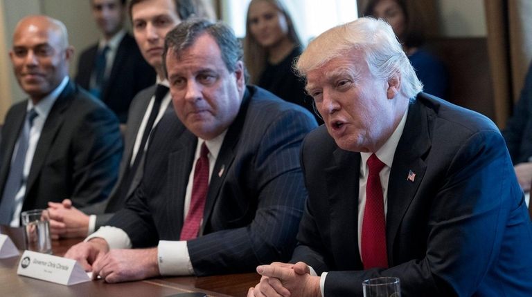 President Donald Trump announces a new commission on