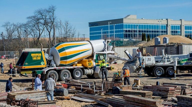 The value of contracts for future construction in