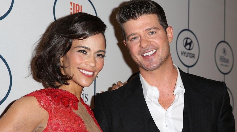 Actress Paula Patton and singer Robin Thicke have