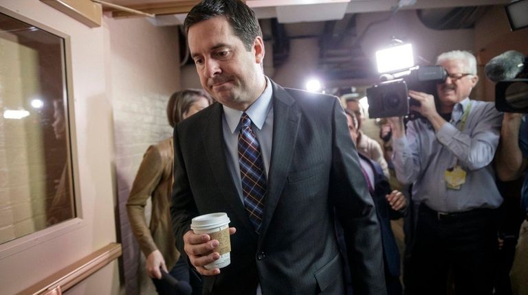 House intelligence committee chairman Devin Nunes is pursued