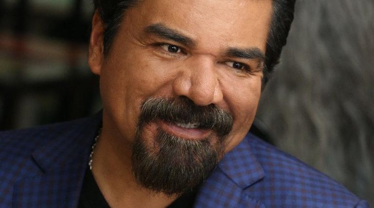 Comedian George Lopez takes time out from his