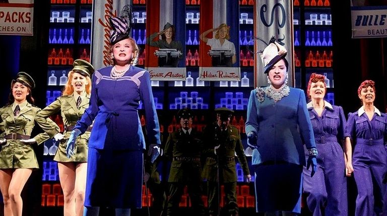 Christine Ebersole as Elizabeth Arden and Patti LuPone
