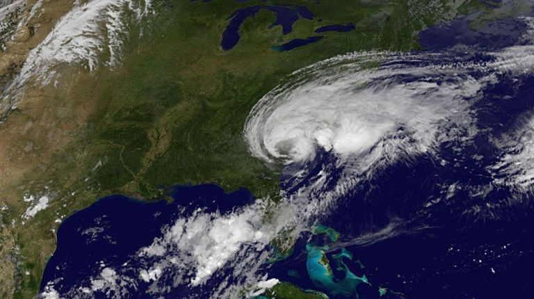 This NASA-NOAA GOES East satellite photo taken on