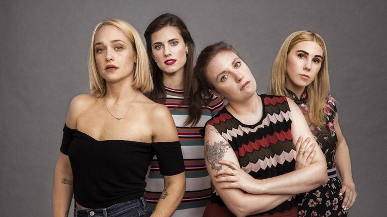 From left, Jemima Kirke, Allison Williams, Lena Dunham,