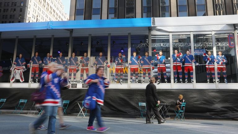 Fans arrive for the game between the Montreal