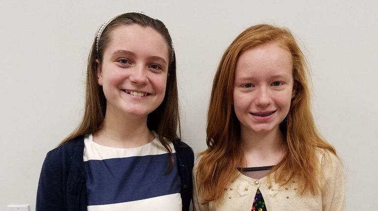 Kidsday reporters Haley Marcincuk and Juliana Turner with