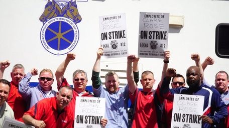 Union delivery drivers and warehouse workers for East