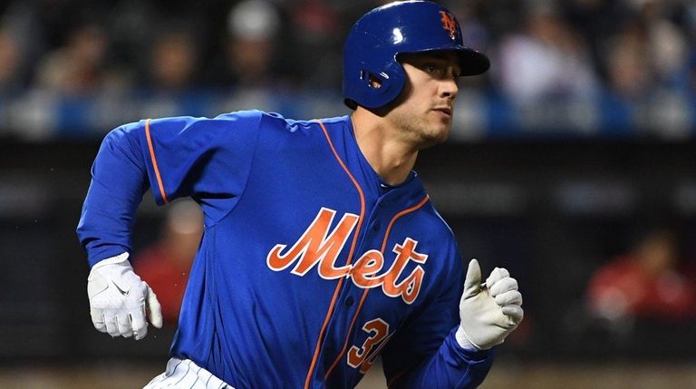 New York Mets leftfielder Michael Conforto had three