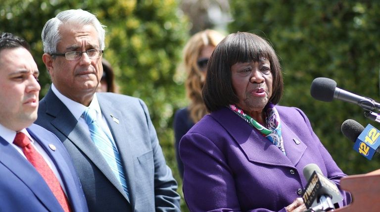 Hempstead Town Senior Councilwoman Dorothy Goosby at a