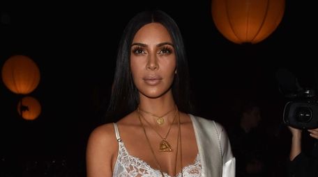 Kim Kardashian attends the Givenchy show as part