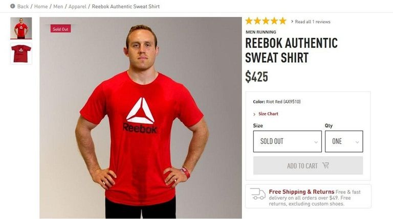 Reebok's answer to muddy jeans--the