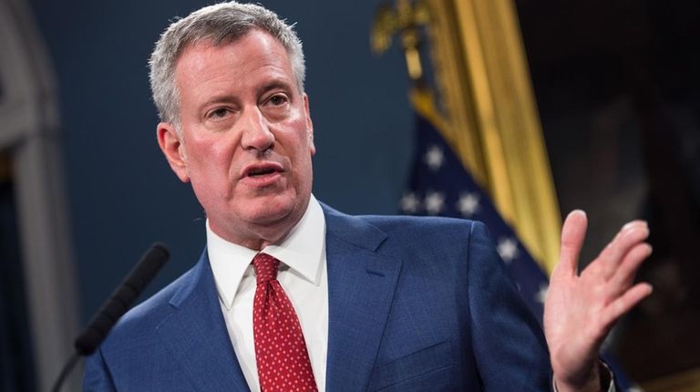 Mayor Bill de Blasio in a file photo.