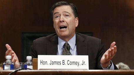 FBI Director James Comey testifies on May 3,