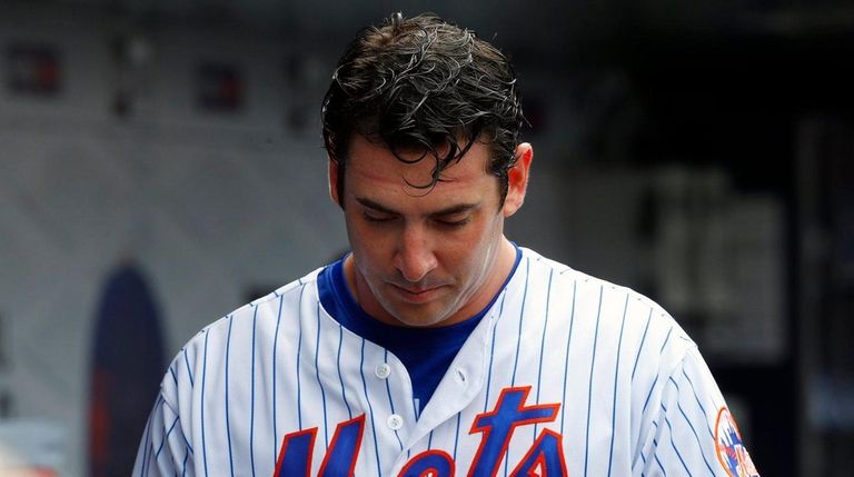 Matt Harvey, shown here in the dugout April