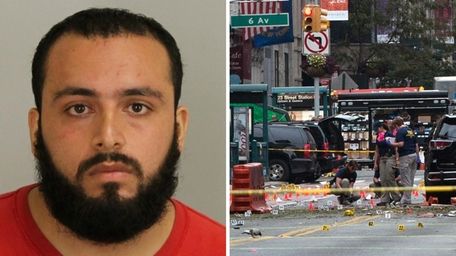 Accused Chelsea bomber Ahmad Rahimi is pictured during